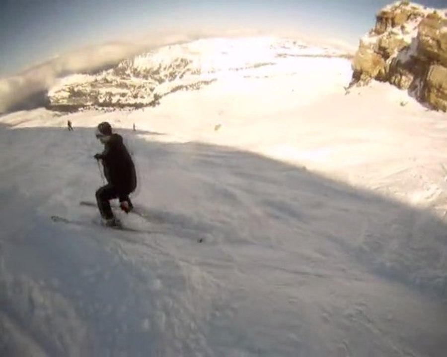 Les touristes dans la pente à Jules!!!