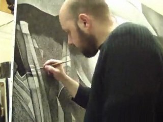 dessin - drawing - portrait of Jason Lytle 01 - part 1 - timelapse