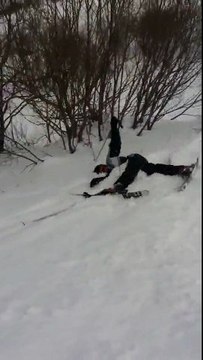 Chute de Régis au ski