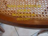 chaise merisier régence louis Xv louis-philippe cannage