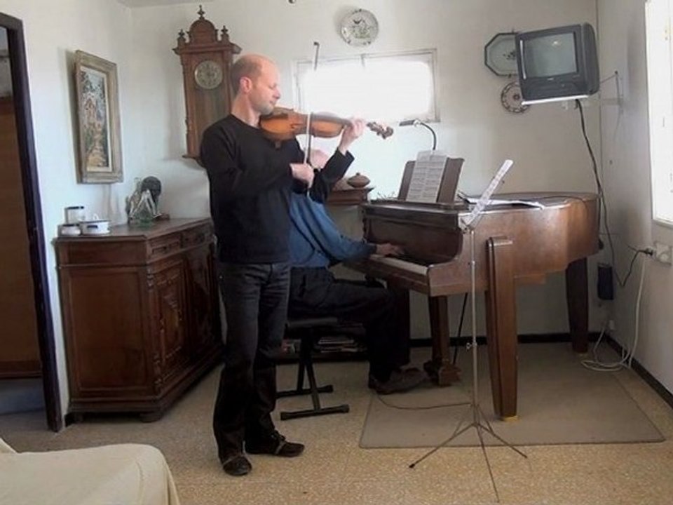 Nicolo Paganini , Cantabile par Pierre Hatat , violon et  Max Hatat , piano