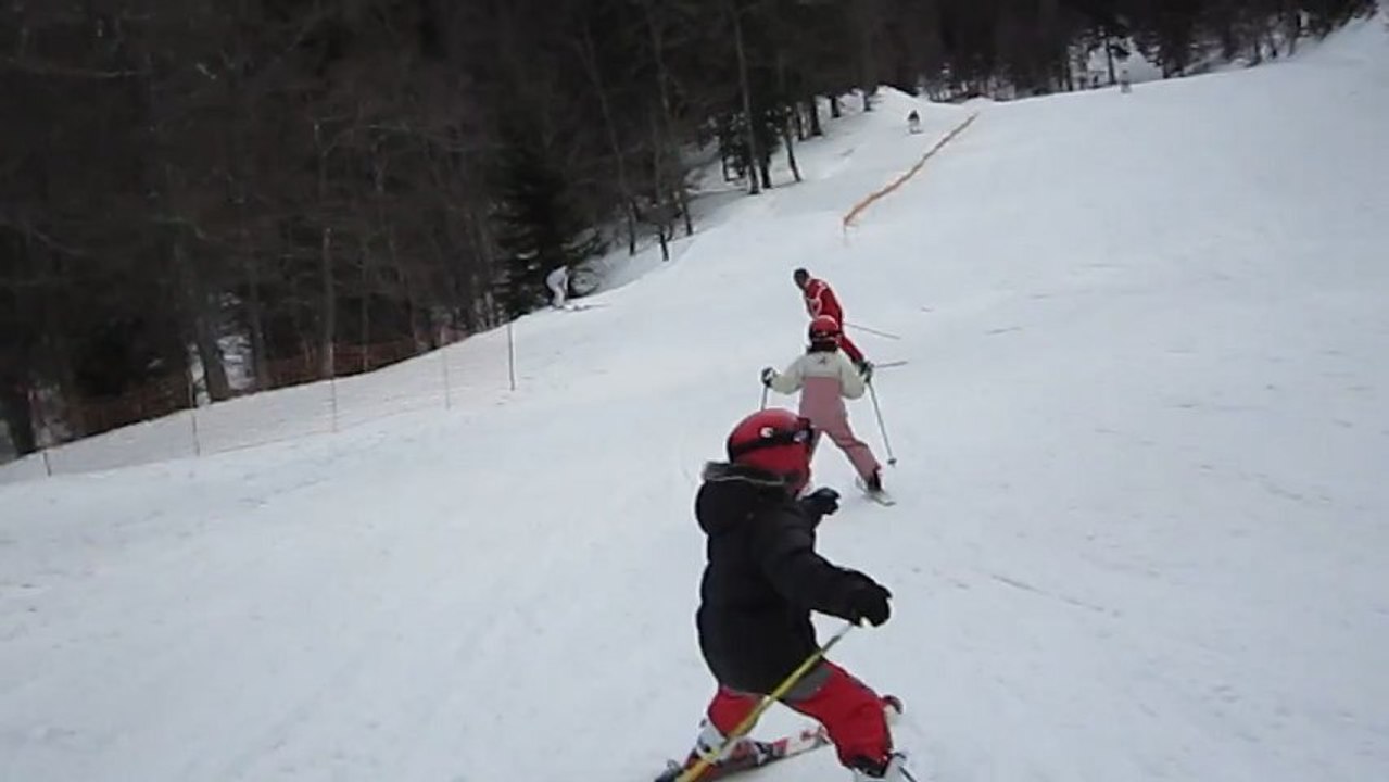 Anna sur les skis le 23/02/2012