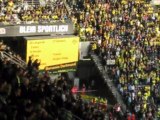 12.Spieltag. Borussia Dortmund - VFL Wolfsburg (You`ll Never Walk Alone - Aufstellung - Choreo von d