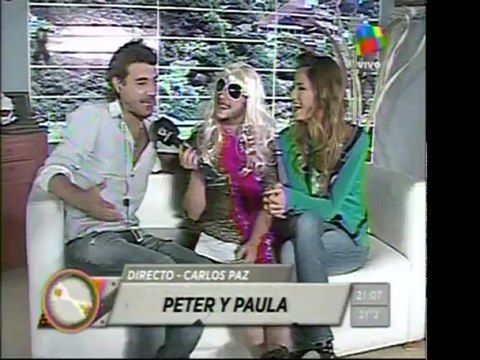 Pedro y Paula con Estelita en Medios Locos - 23 de Febrero