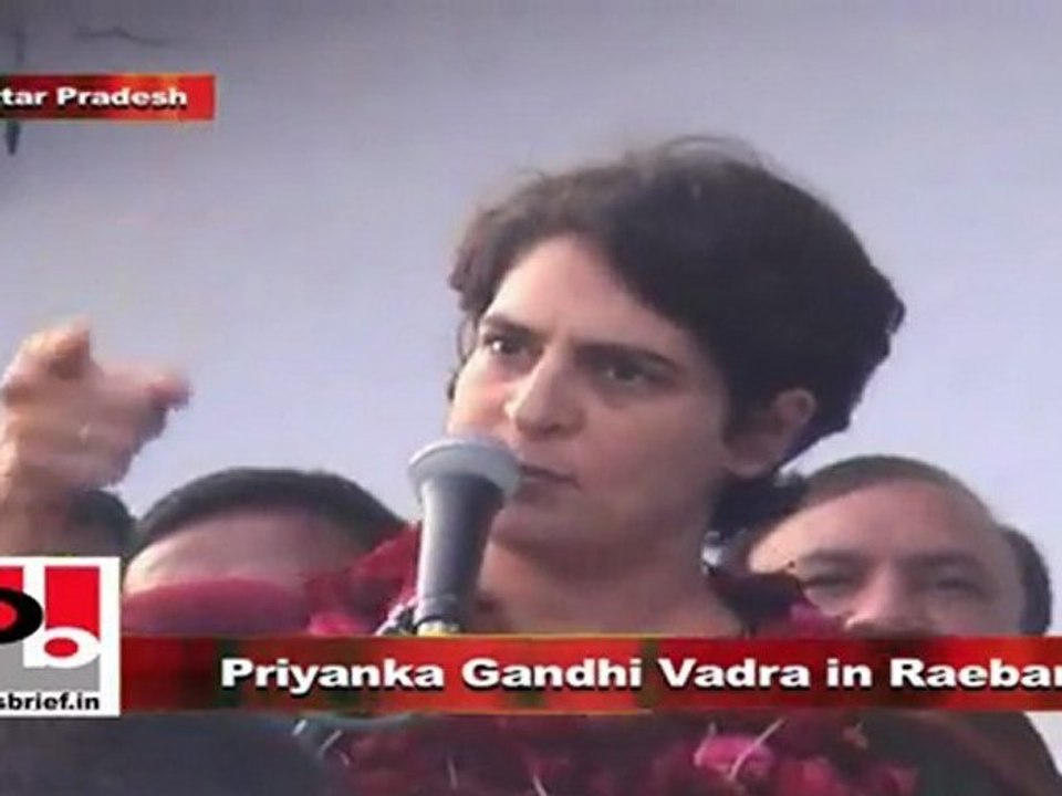 Priyanka Gandhi Vadra in Raebareli Go to polls in large numbers and support Congress