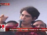 Priyanka Gandhi Vadra in Raebareli Go to polls in large numbers and support Congress