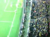 DFB Pokal Borussia Dortmund - Dynamo Dresden Stimmung während des Spiel.