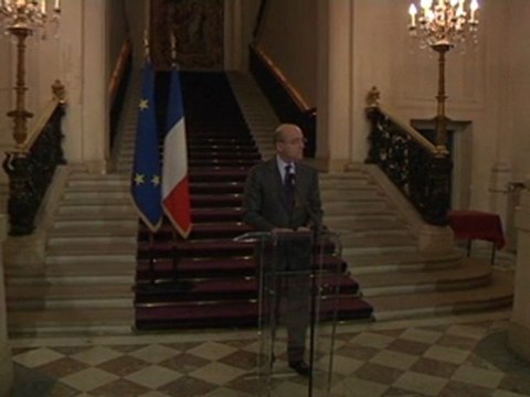 Alain Juppé - Point presse sur la Syrie - Journalistes (22.02.12)