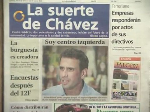 Titulares en Primera Página este viernes 24 de febrero