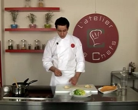 Recette de lamelles de volaille et echalotes confites en tube