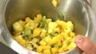 Recette de tube caramélisé de fruits exotiques au curry déstructuré