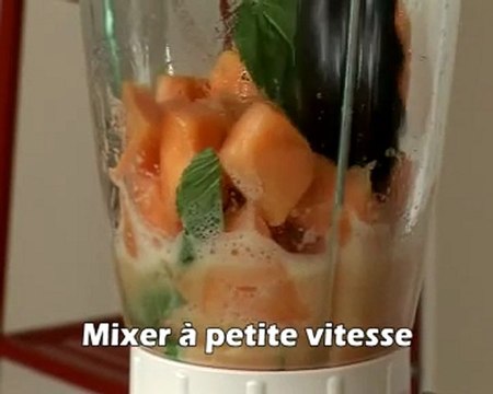 Recette de soupe de melon à la menthe et gressins