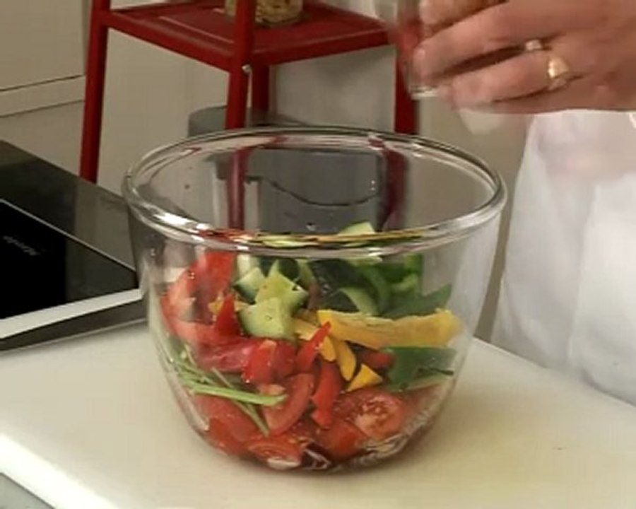 Recette de gaspacho épicé au vinaigre balsamique blanc