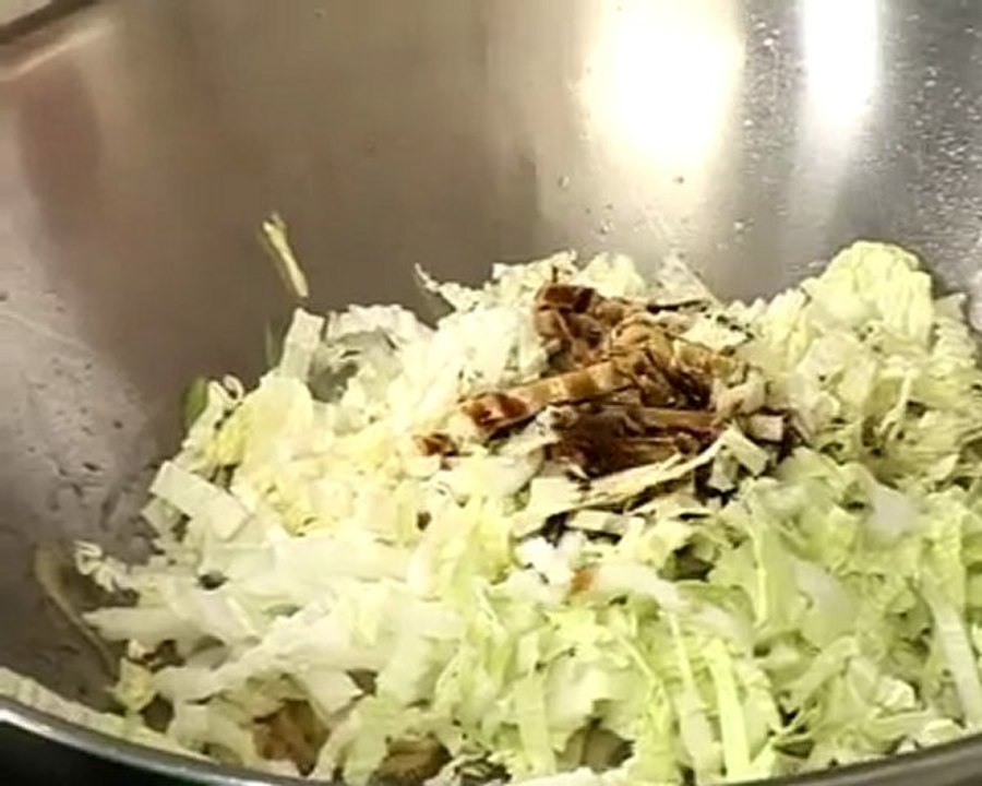 Recette de sauté porc au chou chinois et pois gourmand