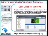 Easily recover your deleted photos and image.