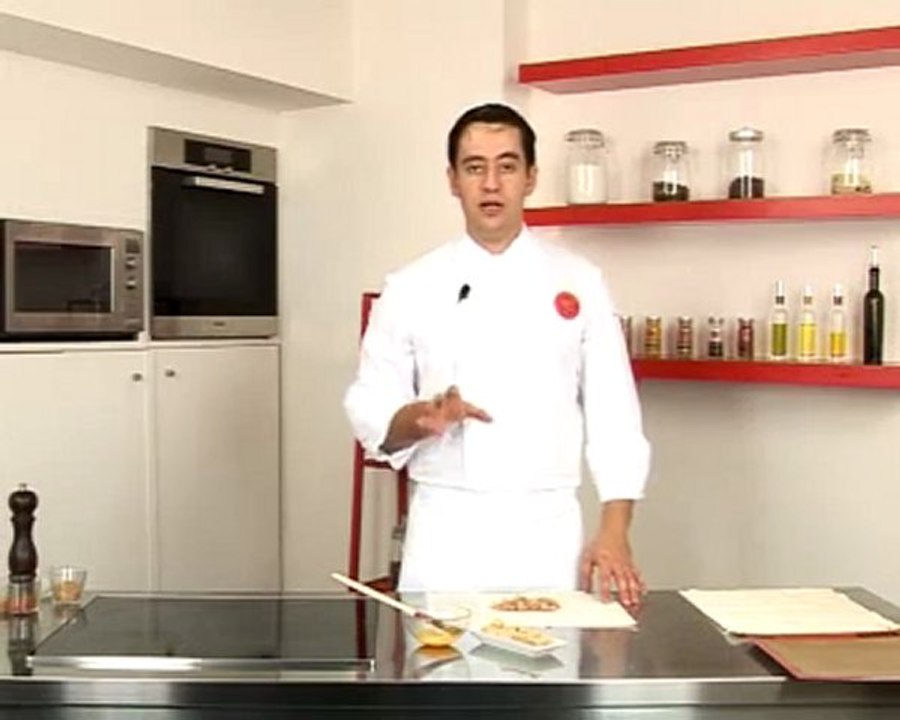 Recette de bonbons de foie gras, poire au porto