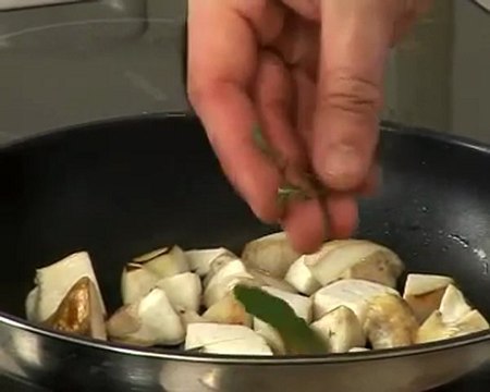 Recette de pomme de terre surprise aux cèpes et foie gras