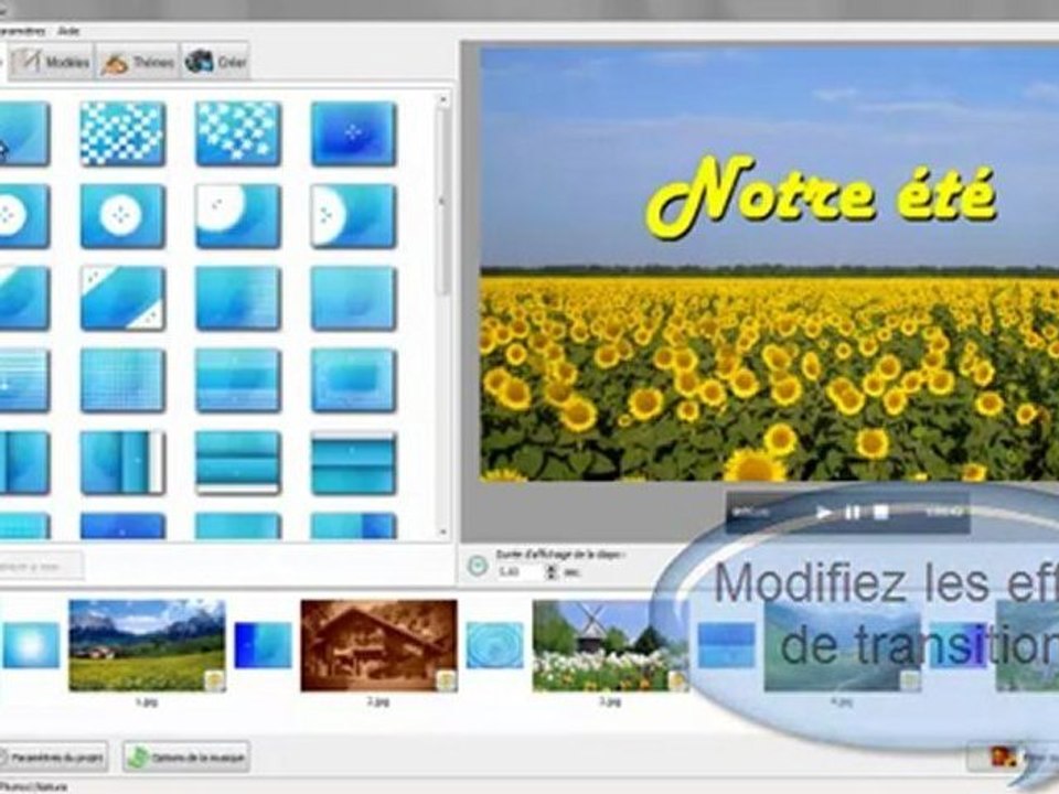 Logiciel en français pour créer un diaporama avec musique