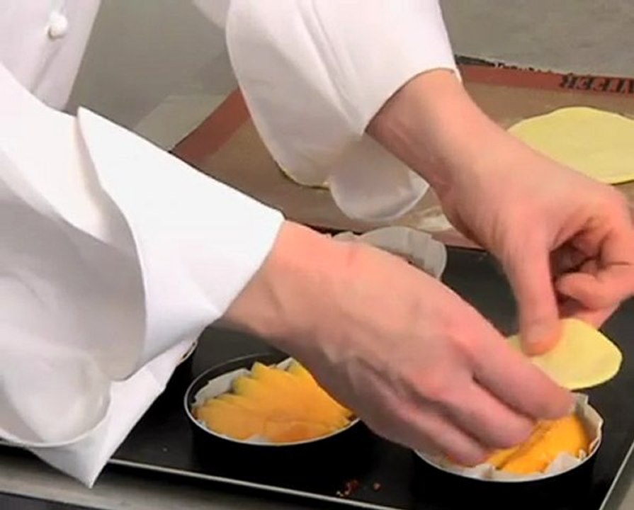 Recette de tatin de mangues caramélisées au citron vert