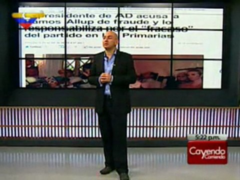(VIDEO) Cayendo y Corriendo: Generación Viva es hoy Venezuela / Allup vendió la franquicia de AD 23.02.2012 1/2
