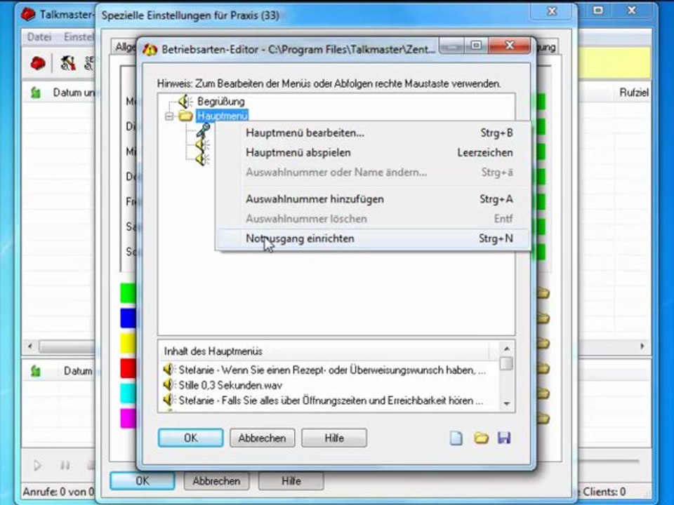 Rezeptwunschaufzeichnung in einer Arztpraxis