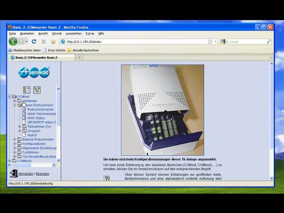 Faxempfang mit der Talkmaster-Voicebox