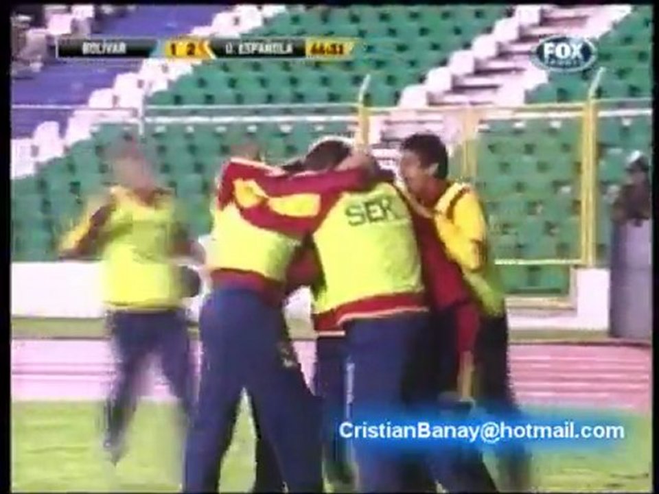 Bolivar 1 vs Union Española 3 Relatos en Vivo Copa Libertadores de America