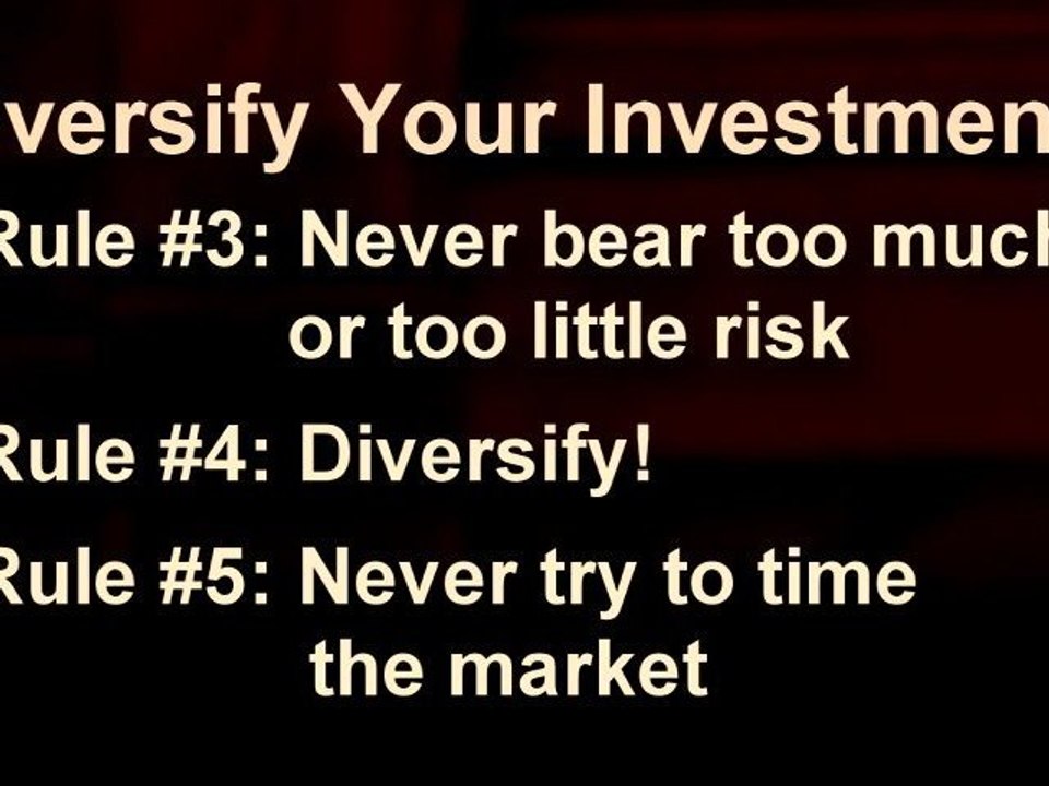 Common Sense Investing: Ten Simple Rules