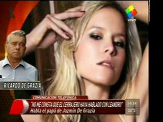 Pronto.com.ar habló el padre de Jazmin de Grazia