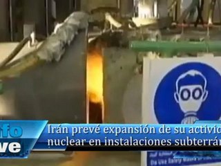 Irán prevé expansión de su actividad nuclear en instalaciones subterráneas