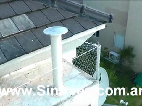 Erradicar Palomas - Red en Terraza y Pinches Anti Aves en Chimenea