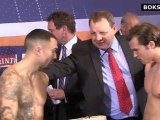 Dominik Britsch - Roberto Santos: Weigh-in before the fight for the EBU-EU middleweight title