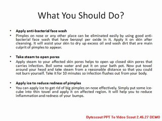 How do you get rid of spots now