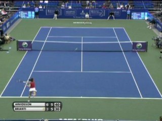 Arvidsson batte Brianti - Memphis, semifinale