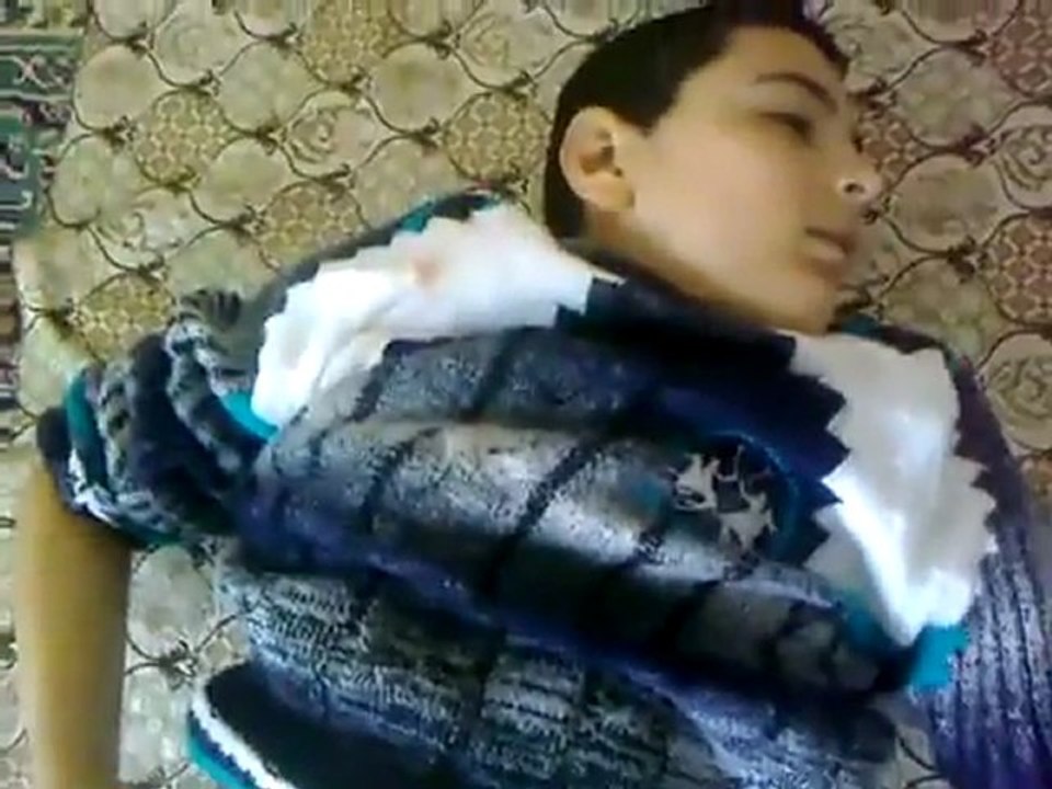 فري برس  درعا المحطة حي الكاشف الشهيد الطفل احمد خالد الكور في جمعة الانتفاضة لبابا عمرو 24 2 2012