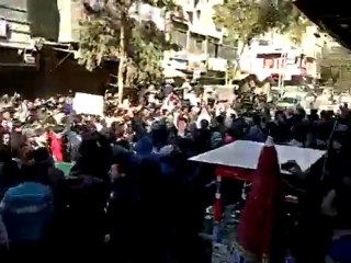 فري برس  حلب  حي السكري  صدح الحناجر الحلبية   هاها هي حلب  24 2 2012