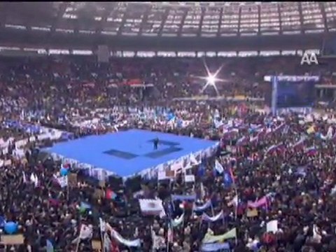 Putin'den seçim öncesi gövde gösterisi