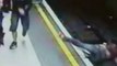 CCTV: Woman pushed onto Tube tracks at Leicester Square