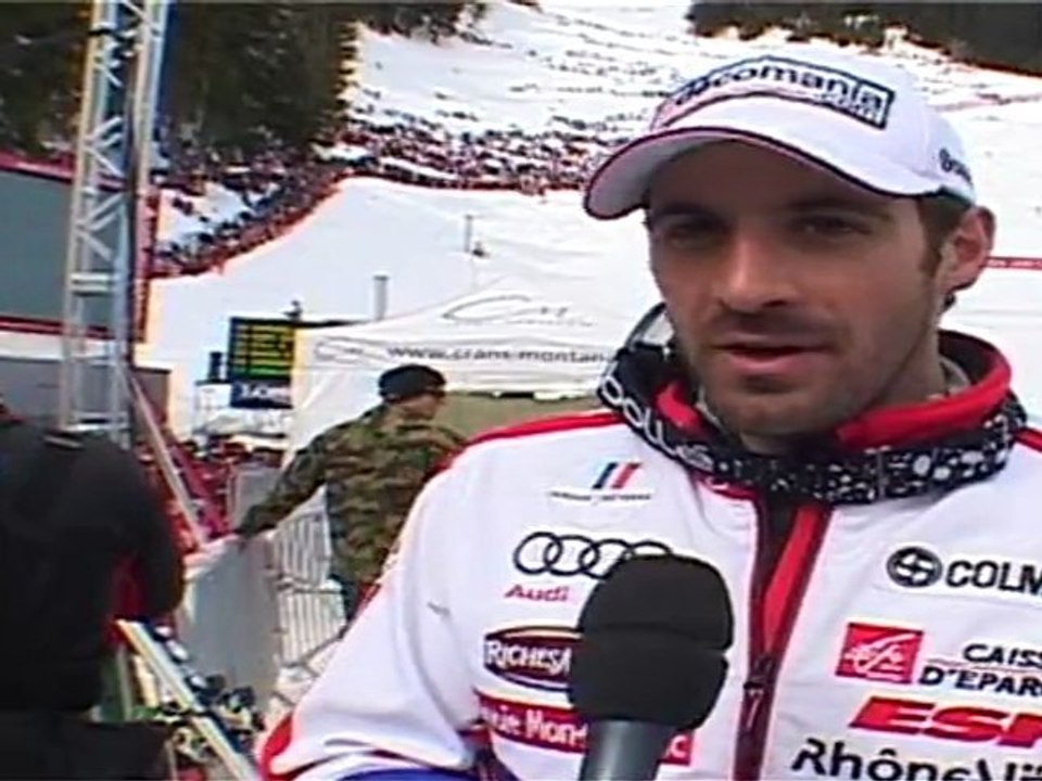 Theaux 2eme Super G de Cran Montana 2012