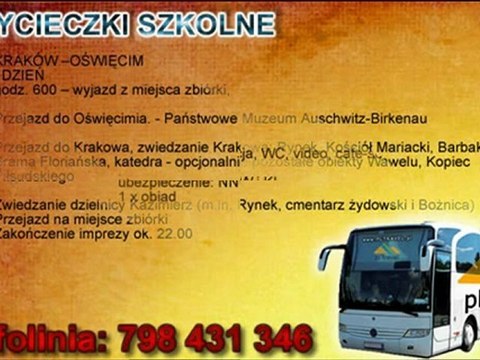 WYCIECZKA SZKOLNA - KRAKÓW, WIELICZKA, OŚWIĘCIM