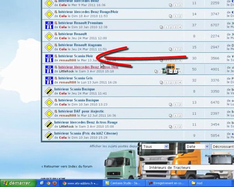 Comment Mettre des mod dans Euro truck simulator