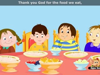 Thank you God - Nursery Rhyme with Lyrics (HD)