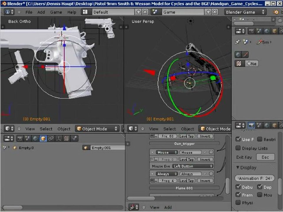 45 ACP Smith and Wesson Model for Cycles and the BGE
