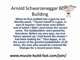Build Muscles Like Arnold Schwazenegger