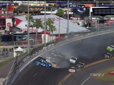NASCAR Nationwide Daytona 2012 Fantastic finish + big one 2
