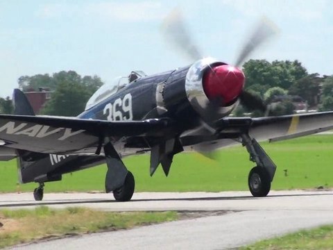 Sea Fury au roulage 2 Full HD Meeting aérien du Bourget Paris Airshow LFTA 2011
