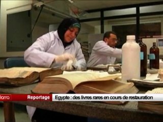 Egypte - Des livres rares en cours de restauration