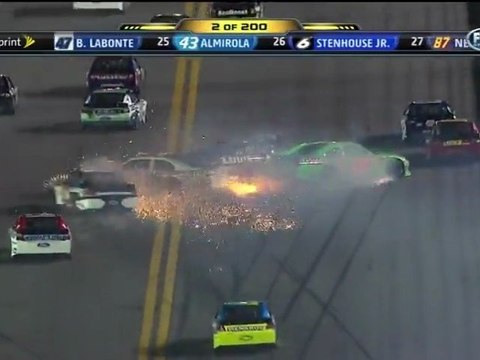 NASCAR Sprint cup Daytona 500 Big one 1