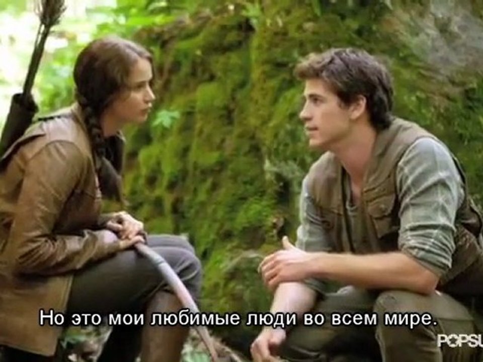 Дженнифер Лоуренс становится Китнисс для фильма “Голодные Игры” (русские субтитры)