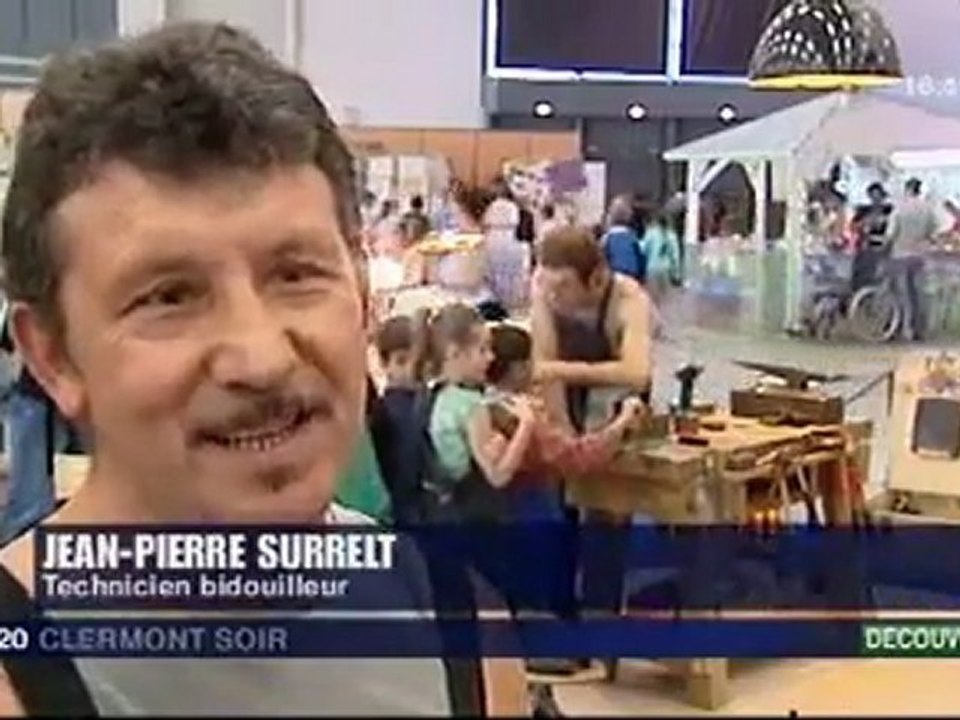 Nicolas Savoyer dans le Journal France 3 Clermont-Ferrand pour Exposciences
